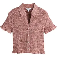 Next Bluse creme / burgunder