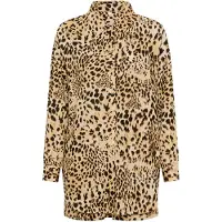 LASCANA Bluse brun / sort / uldhvid