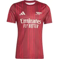 Adidas Arsenal Trænings T-Shirt Pre Match - Bordeaux/Rød - , størrelse Small