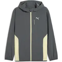 Puma FLEX STRETCH Woven Training Jacket Men, Clothing, Galactic Gray/Apple Spritz, XL