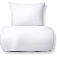 Nordstrand Bambus dobbelt sengetøj 200x220 cm - 100% bambus - Hvidt satinvævet