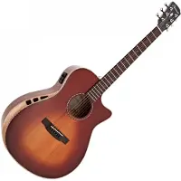 Hartwood Sonata Concert Electro Acoustic Guitar Bourbon Burst