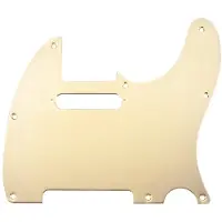 Fender Pickguard Telecaster 1- Ply 8-Hole Mount Gold Plated