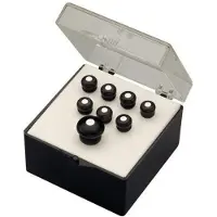 Martin strings 18APP21 Bridge Pins Set of 8 Black w/ White Inlay