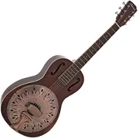 Hartwood Resonator Parlour Guitar Tobacco