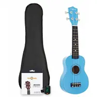 Gear4Music Ukulele Pakke fra Blå