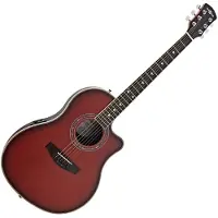 Gear4Music Roundback Elektroakustisk guitar fra Vintage Burst