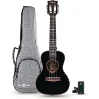 Gear4Music Archback Concert Ukulele Pakke fra Sort