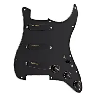 Lace Pickups Lace Sensor Hot Gold Loaded Pickguard SSS White