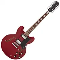 Hartwood Revival 12-strenget semiakustisk guitar Cherry Red