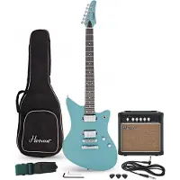 Hartwood Charger Origin Guitar Pack Lagoon Blue