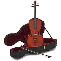 Gear4Music Elevcello Plus 1/4 Størrelse med kuffert fra