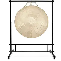 Gear4Music Life 40 Inch Wind Gong with Carry Bag & Adjustable Stand