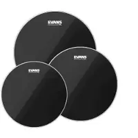 Evans Black Chrome Fusion Tom Pack 10 12 14 Heads