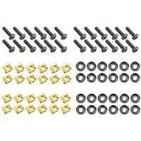 Adam hall M6 x 20 mm Screw With Cage Nut And Washer 24 Pcs