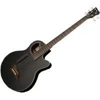 Warwick RockBass Alien Deluxe Hybrid Thinline 5 String Acoustic Bass Solid Black
