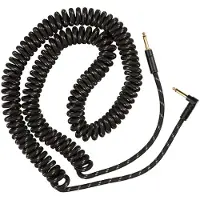 Fender Deluxe 9 meters Oprullet Kabel Black Tweed