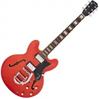 Hartwood Revival Vibrato Elektroakustisk Guitar Burnt Orange