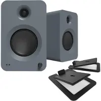 Kanto Audio Kanto REN Powered Speakers with S6 Tilted Stands Matte Grey