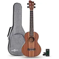 Gear4Music Koa Tenor Ukulele Pakke fra