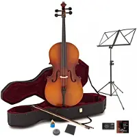 Gear4Music Elevcello 3/4-størrelse Cello Antik Fade Nybegynderpakke
