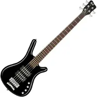Warwick RockBass Corvette 5 String Bass Solid Black High Polish