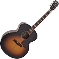 Hartwood Artiste Jumbo Acoustic Guitar Vintage Sunburst