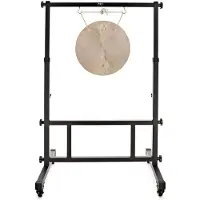 Gear4Music Life 10 Inch Wind Gong with Carry Bag & Adjustable Stand