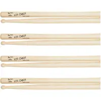 Los Cabos 3A Maple Wood Tip Drumsticks 4 Pair Pack