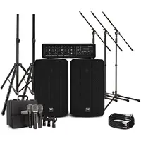 SubZero SZPA-410 175W 10" PA-system med mikrofoner og stativer
