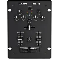 SubZero DM-200 DJ-mixer med 2 Kanaler og USB