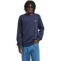 Element - Sweatshirts - Icon Embroidery Crew Eclipse Navy til UnisexUld - Størrelse L - Flåde