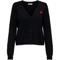 ONLY Cardigan 'JDYKate' rød / sort