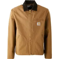 Carhartt WIP - Jakker - Detroit Jacket Hamilton Brown Tobacco Rinsed til UnisexBomuld - Størrelse L - Brun