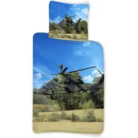 Licens Army Helikopter Sengetøj 140 x 200, 100 procent bomuld