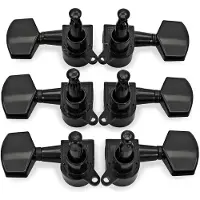 Gear4Music Guitarworks Stemmeskruer 3-per-side Heksagonale Sort
