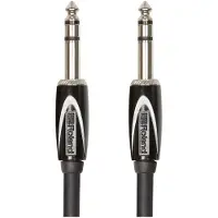 Roland RCC-10-TRTR, 6.35mm TRS, Hanstik, 6.35mm TRS, Hanstik, 3 m, Sort