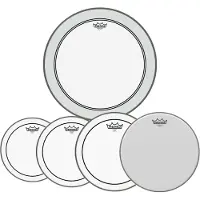 Remo Pinstripe Tom Pack - 10 12 14" Heads + Free 14 Ambassador