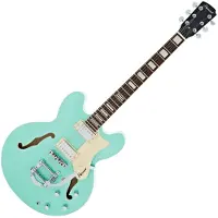 Hartwood Revival Vibrato Semi-akustisk Guitar Jade Green