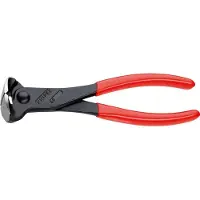 Knipex 68 01 180, Skæretang, 4 mm, 2,9 cm, Stål, Plast, Rød