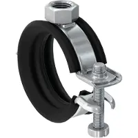 Fischer 562348, Rørholder, Stål, Sort, 60 - 66 mm, 5,08 cm (2), EPDM, Styren-butadien (SBR), Zink stål, 1 kN