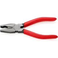 Knipex 03 01 160, Lineman''s tænger, Stål, Plast, Rød, 160 mm, 187 g