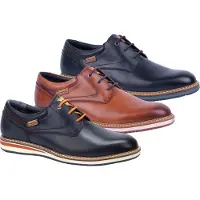 Pikolinos Pikolinostil mænd. M1T-4050C1 Avila lædersko navy (44), Fast, Blonder, Casual, Blå
