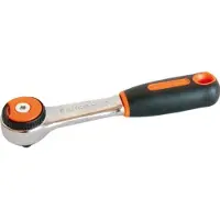 Bahco 1/4´´ Reversible Round Head With 72 Teeth And A 5° Action Angle 120 Mm Skralde