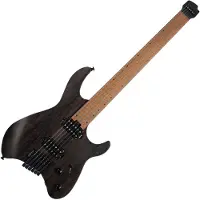 Cort Space G6MS Headless Multiscale Guitar Semi Gloss Trans Black