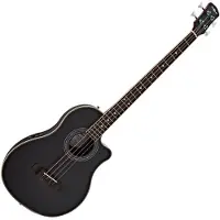 Gear4Music Roundback Elektroakustisk Basguitar fra Sort