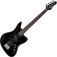 Gear4Music Seattle Short Scale Basguitar fra Sort