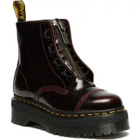 Dr. Martens Dr Martenstil kvinder. 25233600 Sinclair Arcadia kirsebærrøde læderstøvler (42), Fast, Blonder, Casual, Rødbrun