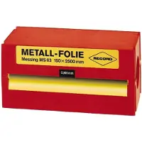 Record Metalfolie 4496 messing 150x0,2mm 2,5m
