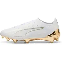 Puma ULTRA 6 ULTIMATE FG Football Boots Unisex, Shoes, White/Metallic Gold/Black, 36